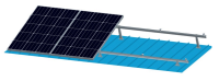 Adjustable tilt solar racking system